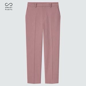 Uniqlo Smart Ankle Pants (2Way Stretch) in Pink
